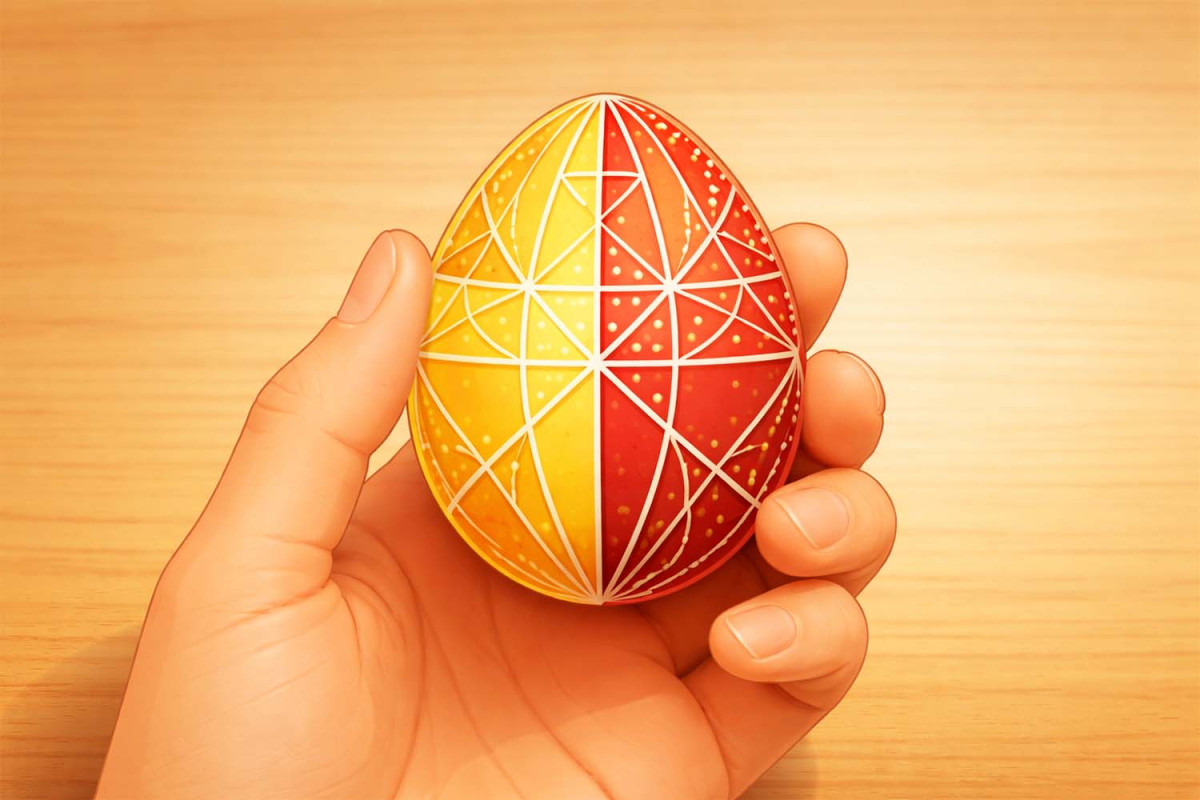 Як зробити писанку у техніці воскового батику – покрокова інструкція – 3