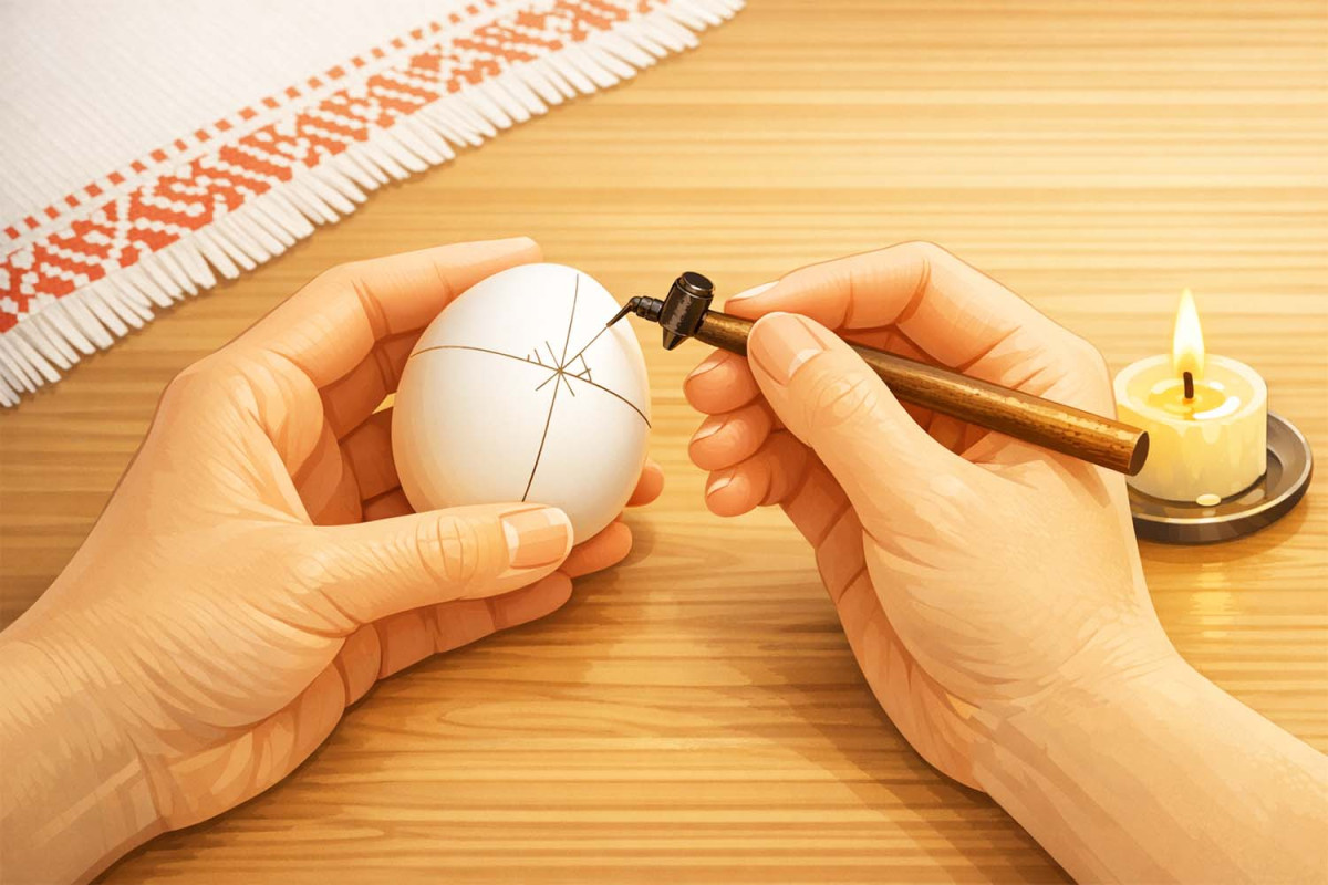 Як зробити писанку у техніці воскового батику – покрокова інструкція