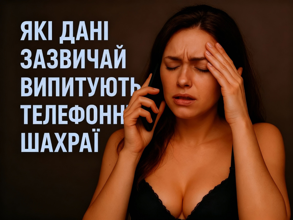 Які дані зазвичай випитують телефонні шахраї?