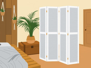 Как быстро соорудить перегородку или ширму своими руками?