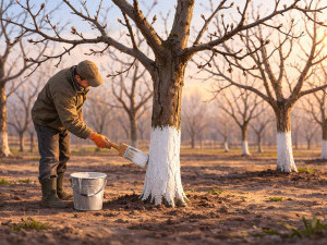Побілка дерев навесні: чим білити і чи справді це потрібно