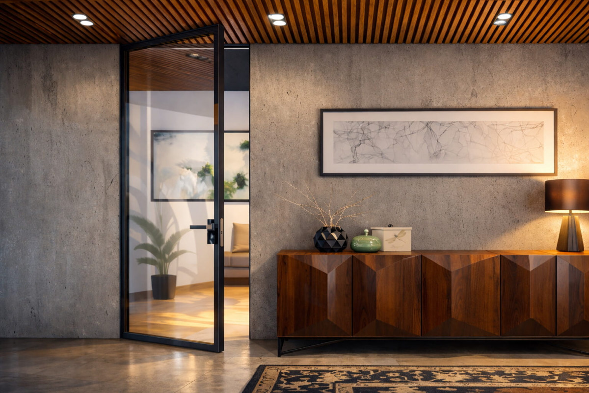 Скляні двері як сучасне рішення для світлого інтер’єру